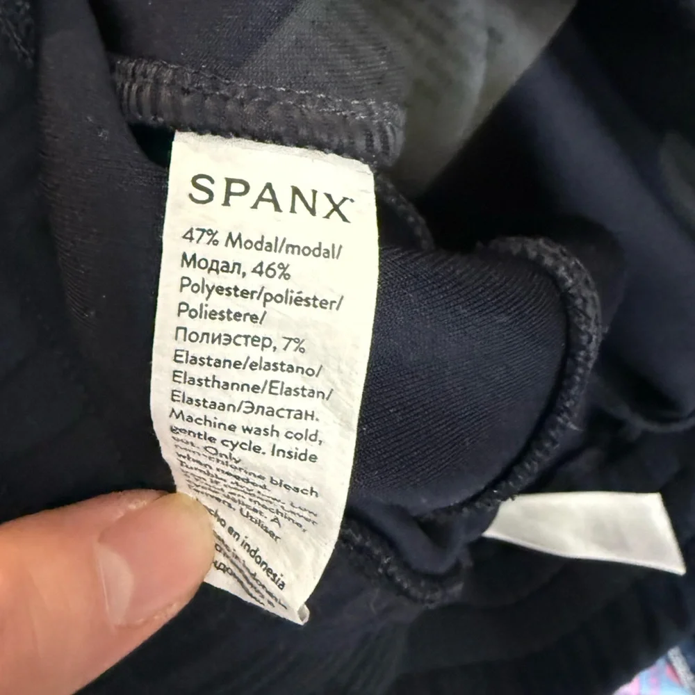 SPANX AirEssentials Wide Leg Pant Navy Blue Large - Picture 6 of 7